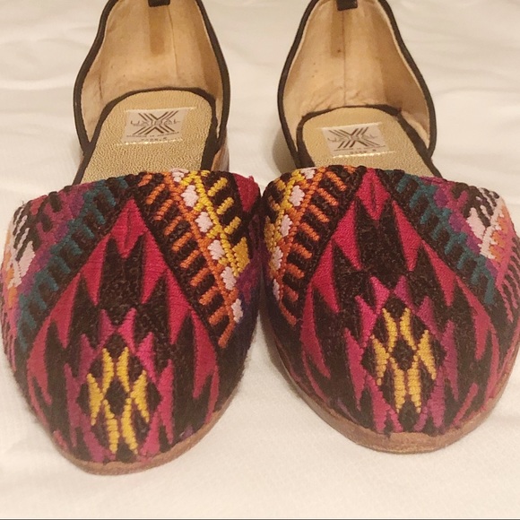 Anthropologie Shoes - Uxibal | Anthropologie Embroidered d’orsay flats